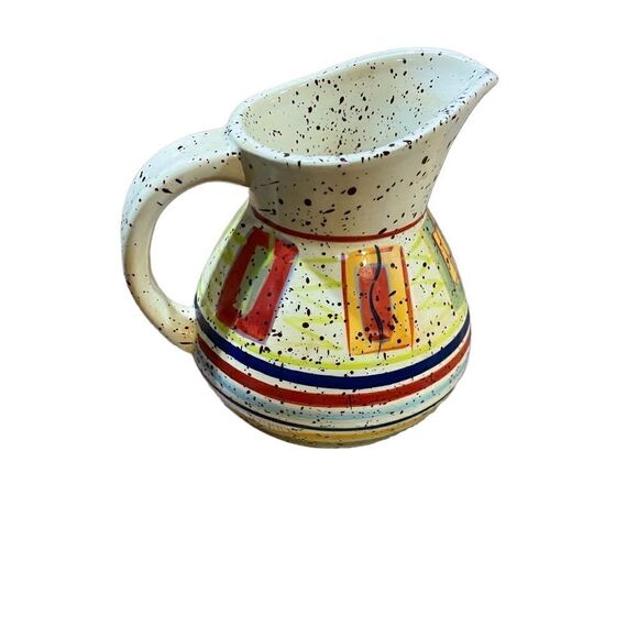 Pfaltzgraff SEDONA stonewear Creamer Pitcher Multicolor Speckle southwest - Picture 3 of 10
